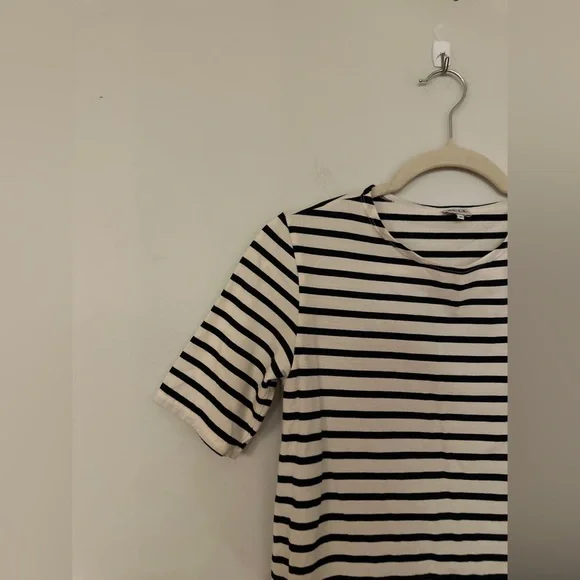 KULE The Tee Dress - Size XS - Navy and White - Picture 7 of 10